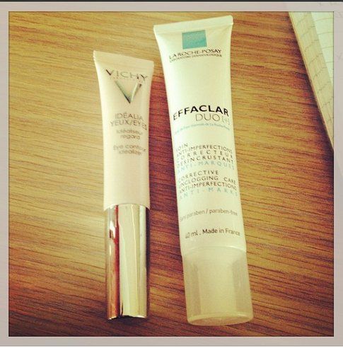 Vichy Idealia Occhi e La Roche Posay Effaclar Duo - Fonte - @bigodino_it su Instagram