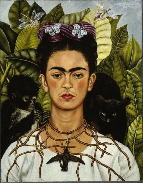 Frida Kahlo. Autoritratto con collana di spine© Banco de México Diego Rivera & Frida Kahlo Museums Trust by SIAE 2014