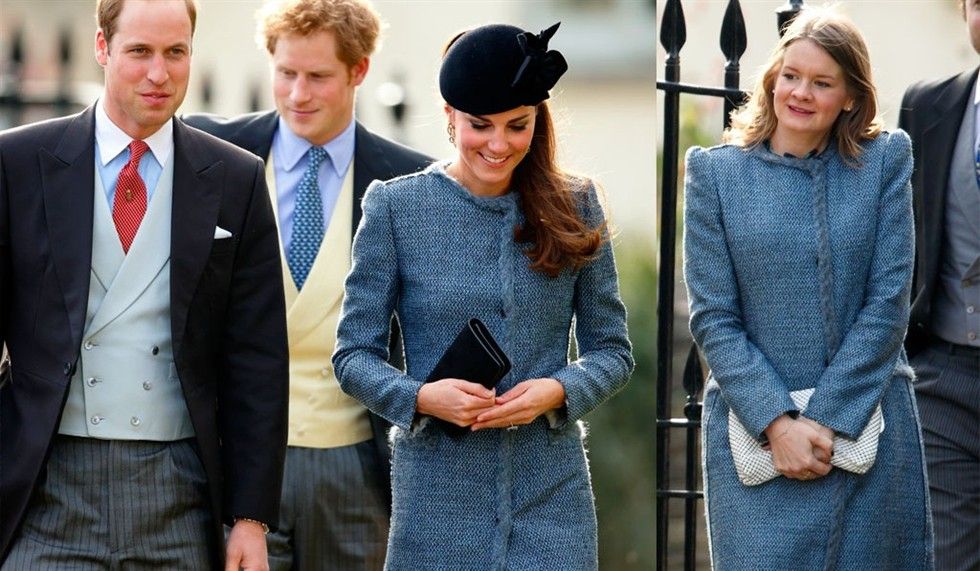 Kate Middelton e l'invitata al matrimonio che le ha copiato il vestito