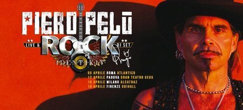 Locandina di Rock Identikit tour - Foto Facebook.com/pieropelufficiale