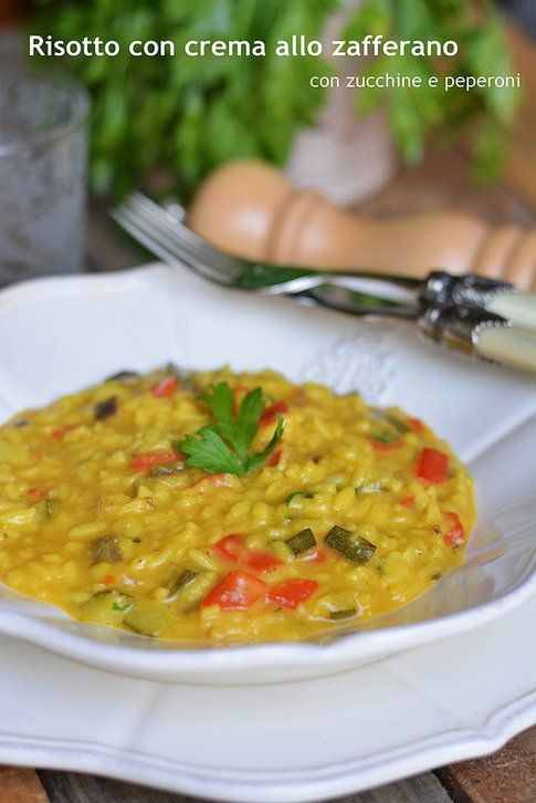 il risotto alla zafferano e verdure di Ramona