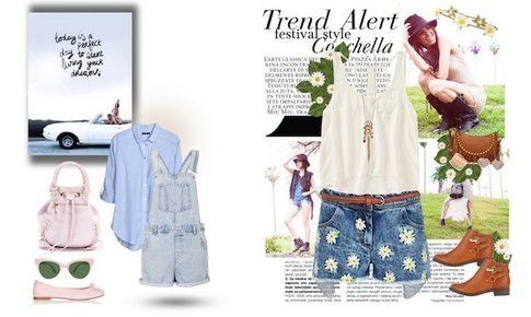 Pasquetta fuori porta: le nostre proposte di Look! -Look Shorts and Salopette - Fonte: Polyvore