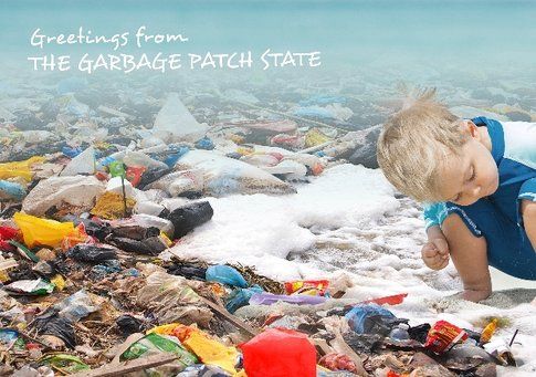 Maria Cristina Finucci Cartolina dal Garbage Patch State