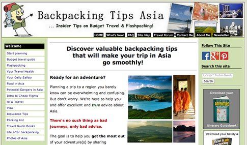 Backpacking-tips Asia