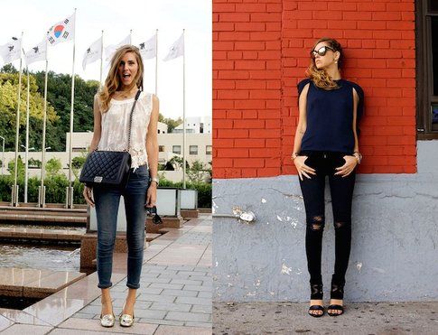 Modello Skinny Jeans indossato da Chiara Ferragni (theblondesalad.com )