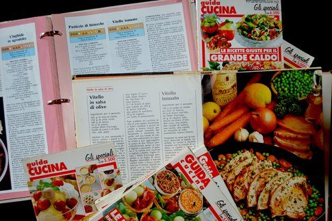 Le ricette negli anni '90: solo su carta.