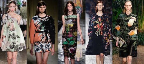 Antonio Marras, Aquilano Rimondi, Christopher Kane, Dries Van Noten, Hermès SS 2014 Flowers Trend