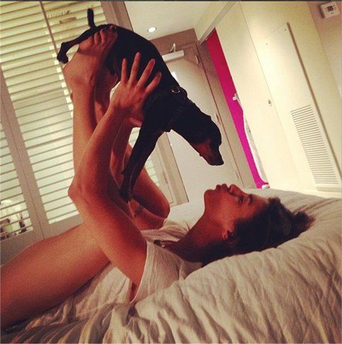 Elisabetta Canalis con Piero