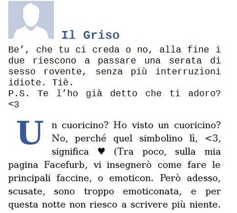 Estratto di "Facebook per romantiche" - da Rossella Calabrò, autrice del libro