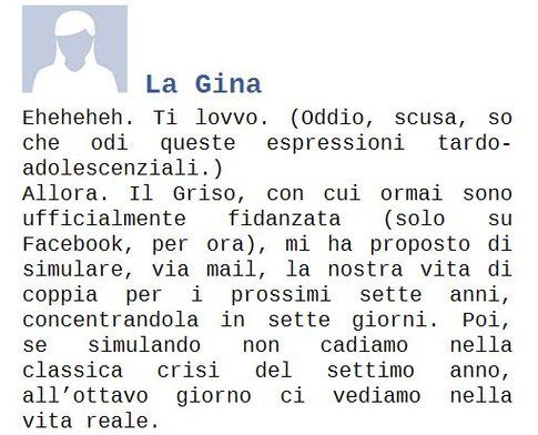 Estratto di "Facebook per romantiche" - da Rossella Calabrò, autrice del libro