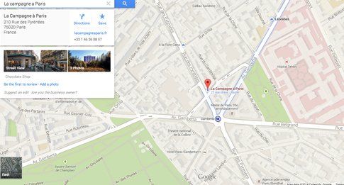 La Campagne à Paris - Google Earth