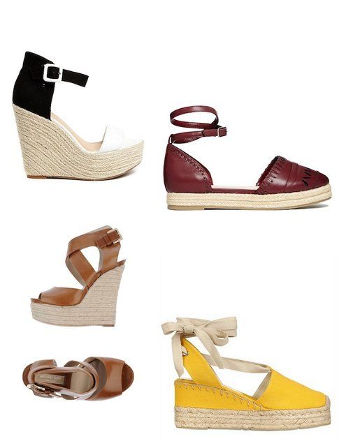 Espadrillas con Zeppa ed in pelle fonte: Yoox e Asos