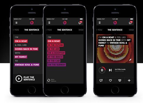 Design decisamente accattivante per Beats Music