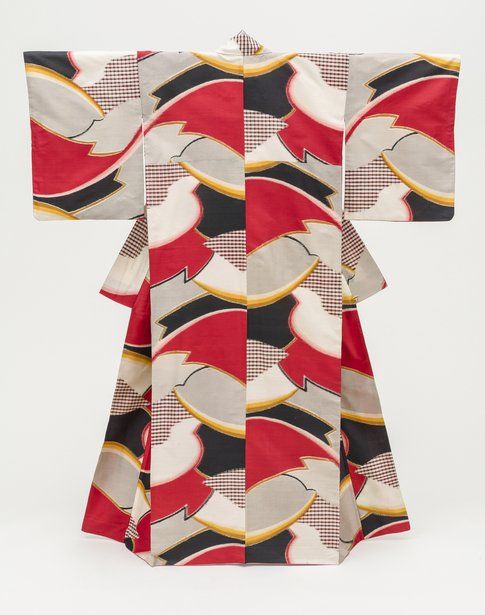 Kimono da donna con motivo astratto. 1950 Photo ©2014 Museum Associates/LACMA