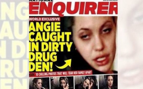 Angelina Jolie: compare online un suo video mentre si drogava
