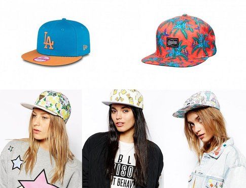 Cappelli stile Hip Hop- fonte : asos.com , Billabong e Newera