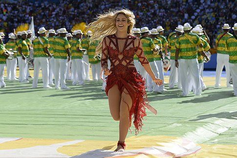 Shakira alla cerimonia dei mondiali