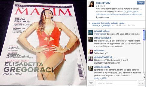 Elisabetta Gregoraci nella copertina di MAXIM