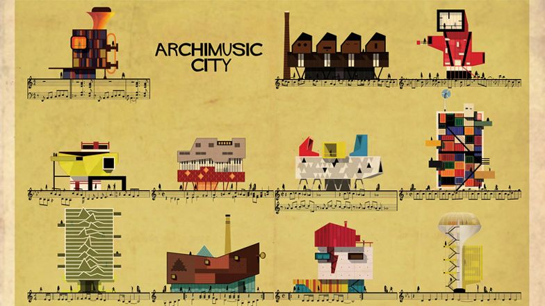 Le illustrazioni archimusicali di Federico Babina