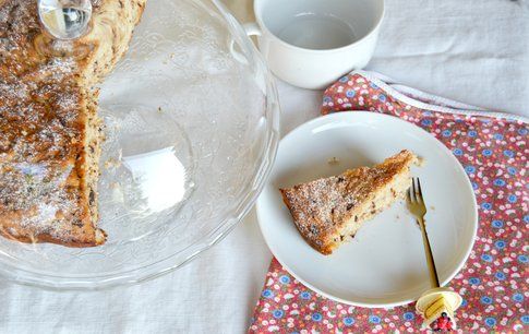 Torta cocco e cioccolato senza uova e burro. Ricetta e foto di Roberta Castrichella.