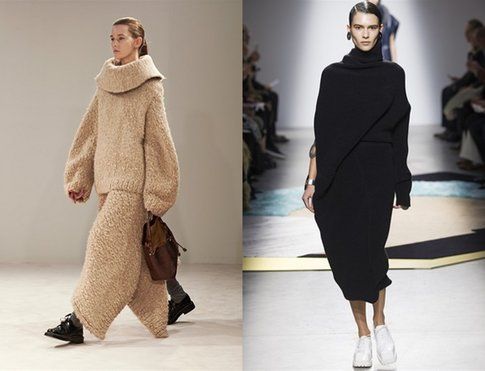 Due proposte opposte, una oversize (The Row) e una molto più low profile (Acne Studio)- Fonte: Indigitalimages.com