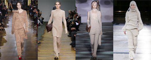 Proposte di Total look di Stella McCarteny, Céline, Marc Jacobs e Yohji Yamamoto- Fonte: Indigitalimages.com