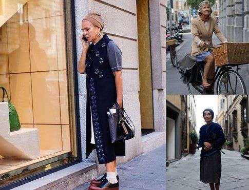 "Milanese Style", donne italiane fotografate nel quadrilatero della moda milanese: fonte: thesartorialist.com