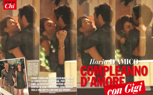 Ilaria D'amico e Gigi Buffon: compleanno d'amore