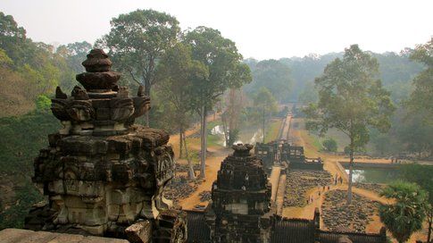 Dall’alto di uno dei templi dell’ Angkor