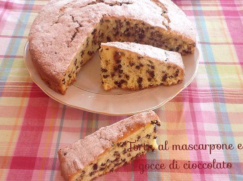 Torta al mascarpone e gocce di cioccolato