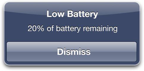 low battery