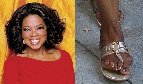 Oprah Winfrey ed i suoi terribili piedi