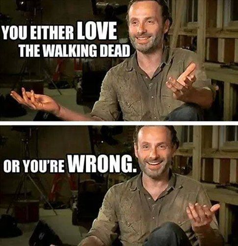 Foto dai commenti a Facebook The walking dead