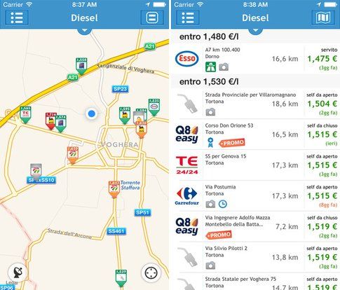 PrezziBenzina per iPhone