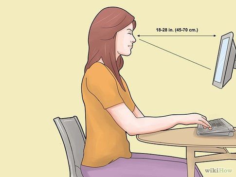 La giusta postura al pc - Fonte: wikihow