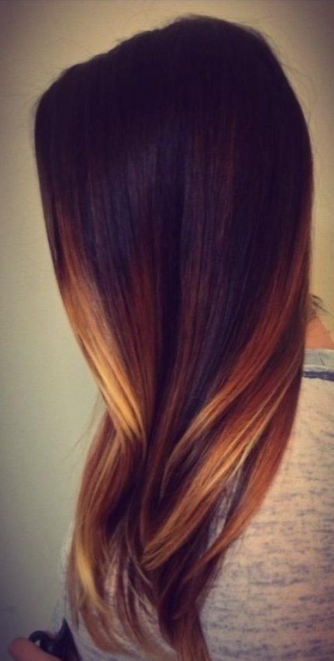 Ombre hair castano