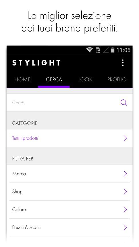 STYLIGHT app per iOS e Android