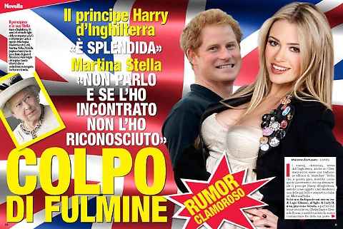 Colpo di fulmine del Principe Harry per Martina Stella?