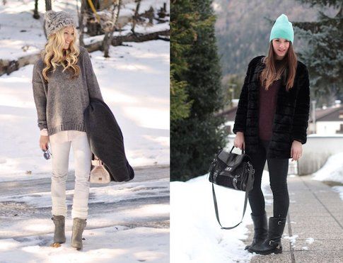 Maegan di lovemaegan.com e Carlotta di Styleandtrouble.com sulle nevi!