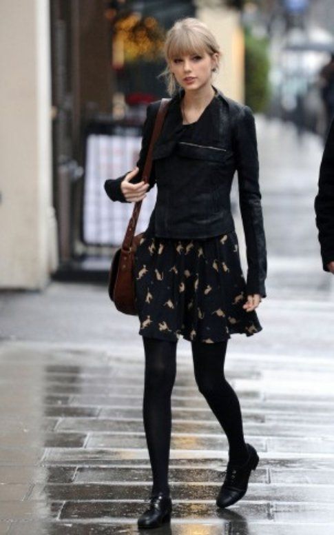 Taylor Swift, outfit da pioggia - Foto: StyleList Pinterest