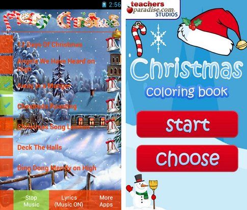 Canti natalizi e Natale coloring book