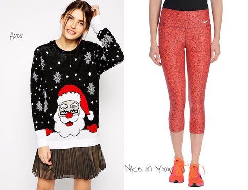 Maglione natalizio di Asos, leggings Nike su yoox!