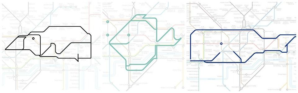 Gli animali della metropolitana di Londra