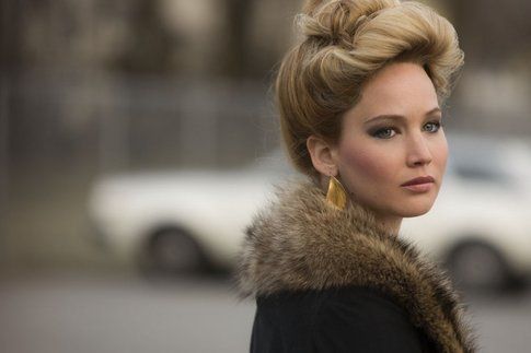 Jennifer Lawrence sul set di American Hustle