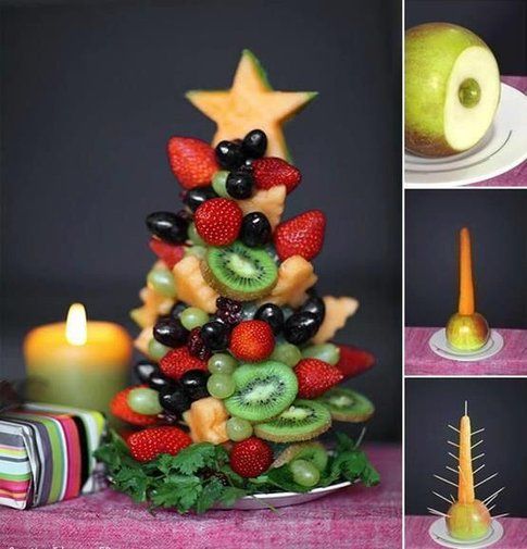 Albero di Natale di frutta