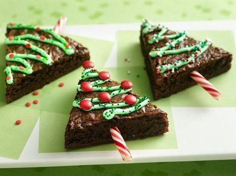 Brownie ad albero di Natale