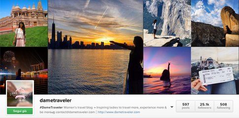 Dame Traveler on Instagram