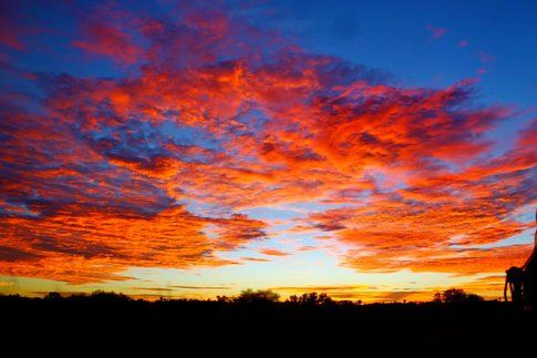 Il tramonto a Ayers Rock-Uluru