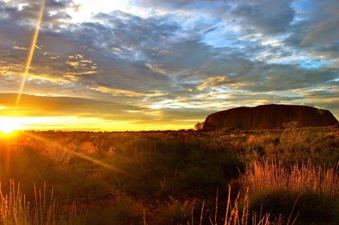 L'alba a Ayers Rock-Uluru