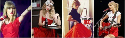 Taylor Swift in rosso